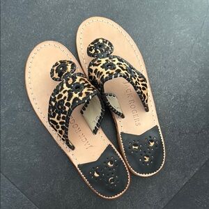 Jack Rogers Leopard Print Sandals